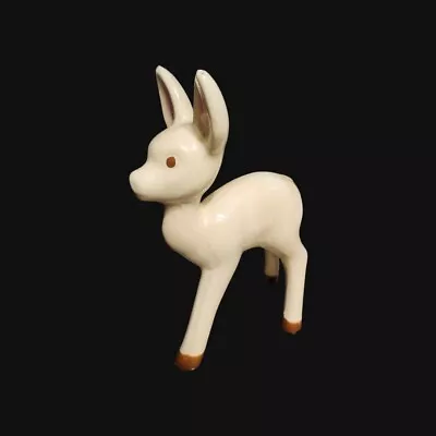 Vtg 1940s Grindley Ceramic Deer 6.5  Figurine Handpainted Doe Artware Pottery • $22
