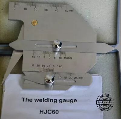 HJC60 Welding Gauge Weld Bead Height Welding Seam Flat Gap Gage • $15.68