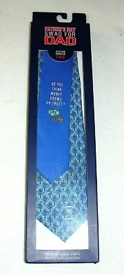 Men's Father's Day Custom Printed Money Tree Tie - New In Box • $9.99