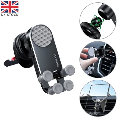 Car Phone Holder For IPhone Samsung Z Fold 3 Tablet IPad Gravity Stand Black Hot • £15.99