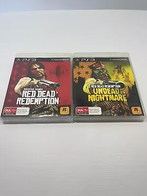 Red Dead Redemption + Undead Nightmare X2 Game Bundle PS3 TRACKING • $19.99