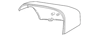 Genuine Volvo V70 XC90 Right Passenger Outer Mirror Cover Willow Green 39894365 • $179.79