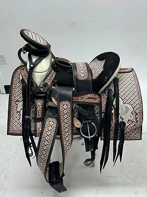 KingSaddle Mexican Leather Horse Saddle/ Silla De Montar Estilo Charro • $699.99