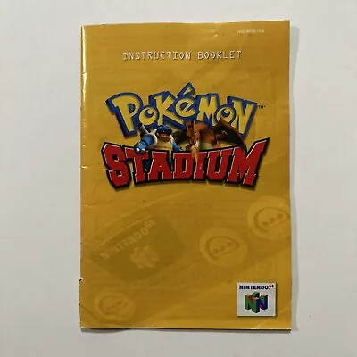 Pokemon Stadium Nintendo 64 N64 Manual Video Game Instruction Booklet Book • $9.99