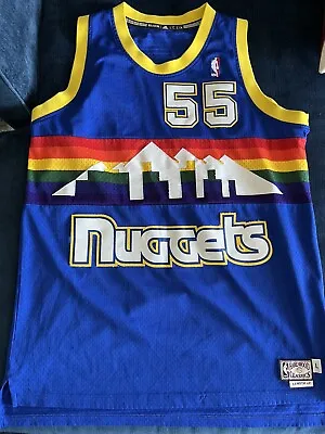 Dikembe Mutombo Jersey Nuggets Blue Skyline Retro Large NBA Jokic Classic • $45