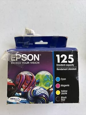 Epson 125 Cyan Magenta Yellow Ink Cartridge Expired 11.2023 • $20.74