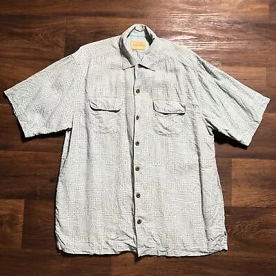 Men's Tommy Bahama Patterned Silk Camp Short Sleeve Shirt Size Medium • $19.99