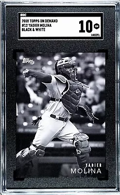 2018 Topps On Demand Black & White #12 Yadier Molina SGC 10 GEM MINT RC • $45