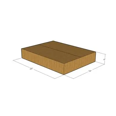 24x18x4 New Corrugated Boxes For Moving Or Shipping Needs - 32 ECT • $31.46