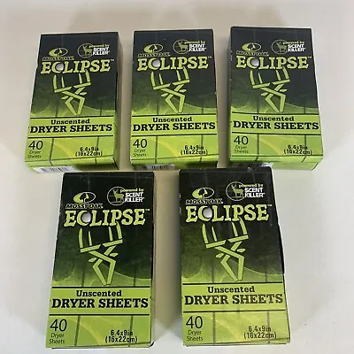 Mossy Oak Eclipse Dyrer Sheets Hunting Scent Eliminator Lot Of 5-New • $21.99