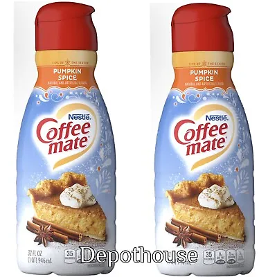 $29.89 • Buy Coffee Mate Pumpkin Spice Coffee Creamer, 2 Pack-1 Qt (32oz) Each-Fresh