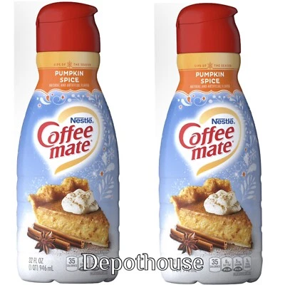 $29.89 • Buy Coffee Mate Pumpkin Spice Coffee Creamer, 2 Pack-1 Qt (32oz) Each-Fresh