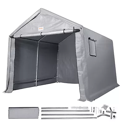 VEVOR Portable Storage Shelter Garage Storage Shed 7x12x7.36ft & Zipper Door • $189.99