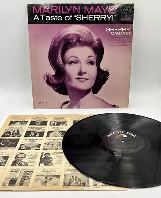 Marilyn Maye – A Taste Of  Sherry   Mono LP RCA Victor – LPM-3778 1967 • $14.99