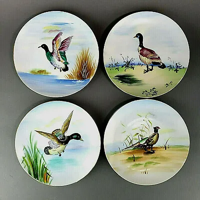 Bird Plates Hand Painted Vintage Porcelain 7  Lot Of 4  • $29.99