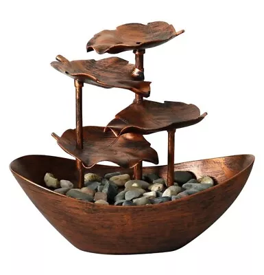 HoMedics Envira Scape Relaxation Fountain Garden Leaves Illumination New In Box • $74.99