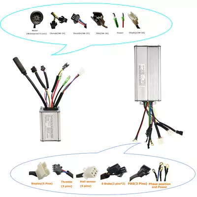 36V 48V 15A 17A 22A 30A 35A Controller Brushless Motor Electric Bicycle E-bike • $37.83