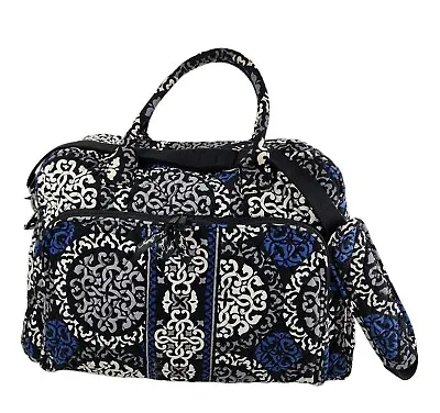 Vera Bradley Weekender Travel Tote Luggage Carry On Bag Canterberry Cobalt • $55.24