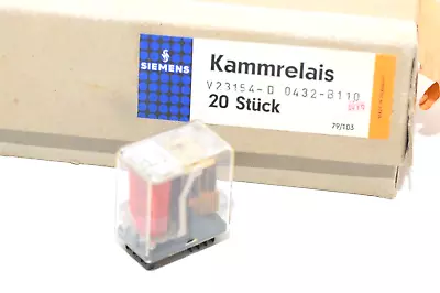 $35.18 • Buy Comb Relay With Matching Socket By Siemens & Neck Type V23154-D0479-B110, NOS