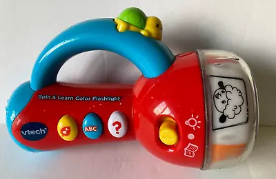 RED Vtech Spin & Learn Color Projection Flashlight Lights Up And Audio • $5