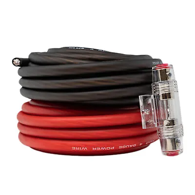 SoundBox KIT4-25RB 4 Gauge Amplifier Wire Power/Ground Amp Cable - 50 Ft. • $30.95