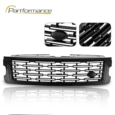 For 2018-2022 Range Rover Up To 2023 Gloss Black Front Upper Bumper Grille Grill • $196.18