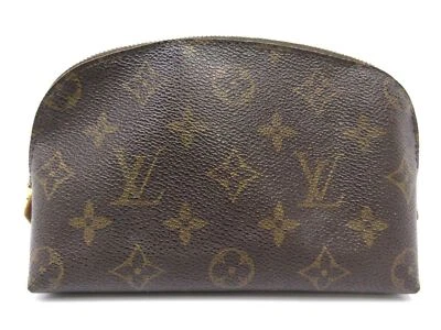 £135.39 • Buy Auth LOUIS VUITTON Monogram Pochette Cosmetic M47515 Pouch PVC Leather 100965