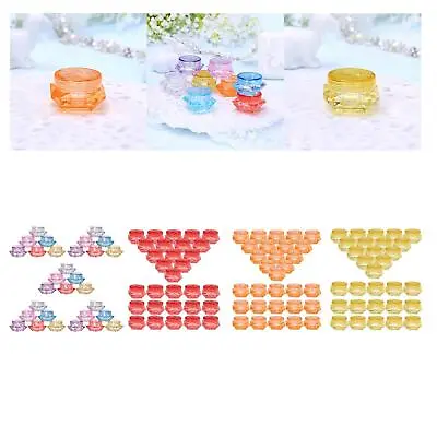 30Pcs Cosmetic Pot Jars Tiny Bottle With Lid Portable Cosmetic Sample Lotion • £9.19