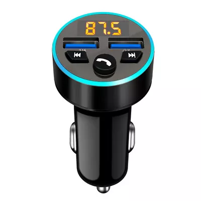 Wireless Bluetooth FM Transmitter Car MP3 Player Dual USB Fast Charger Adapter • £6.49