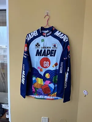 Vintage Mapei Team GB Uci 1996 Sportful Cycling Jersey Jacket Size L • $50