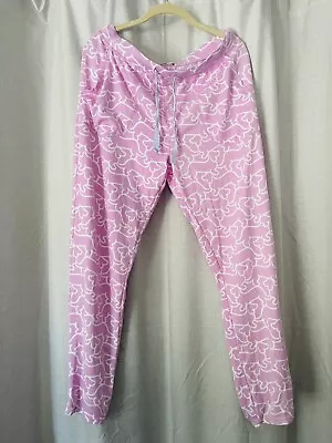 Peter Alexander Size LARGE Plush Pink Penny Pyjama Pants Brand New! • $49