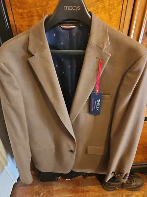 Tommy Hilfiger Men's Modern-Fit Solid Sport Coat (Vicuna 42L) Original Cost 295 • $55