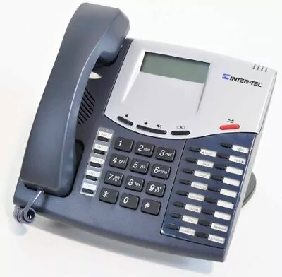 Inter-Tel 550 8520 Axxess Phone Nice Shape InterTel 550.8520 Warranty Slate Blue • $29.98