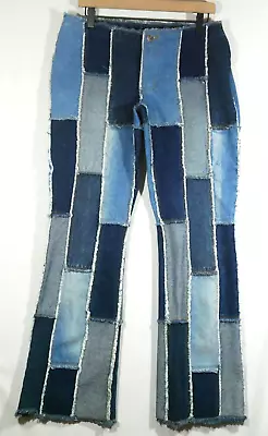 Vintage Zana Di Patchwork Y2k Jeans 100% Cotton Size 11 Boho Hippy • $34.99