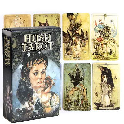 Hush Tarot: A 78 Tarot Cards Deck English Version Future Telling Occult Oracle  • $7.99