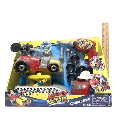 Mickey Mouse Roadsters Racers Custom Car Kit Disney Junior Sound Play Set Fun ⭐️ • $99.99