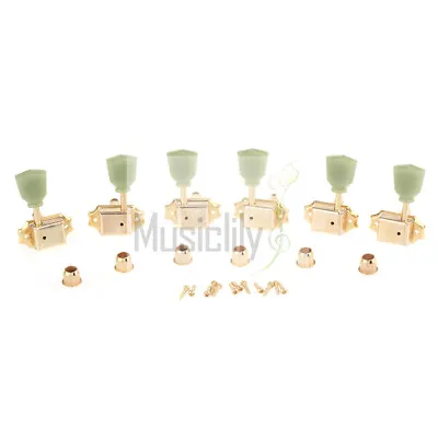 Musiclily Pro Gold 3L3R Machine Heads Tuning Pegs Tuners For LP Epiphone Guitar • $21.77