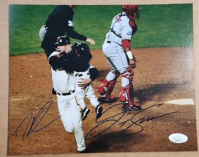 J.T. Snow Darren Baker San Francisco Giants World Series Autographed 8x10 JSA • $54.99