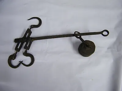 Antique Hanging Bar Scale 10  Long Cotton Grain Seed Scale Salesman Sample ? • $225.95