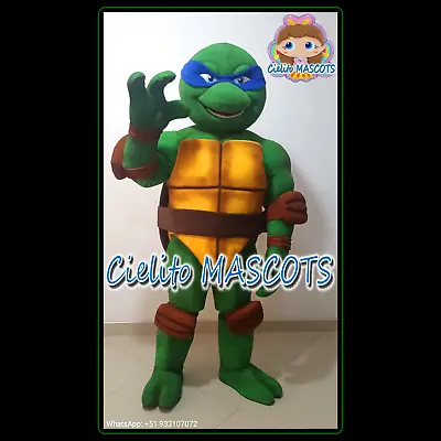LEONARDO Of Ninja Turtles Mascot Costume Cosplay Botarga Halloween Cartoon • $270