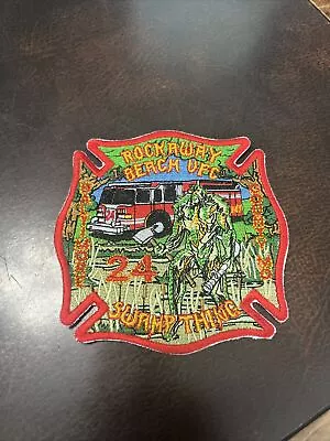 Vintage Obsolete Maryland Fire Department Patch Rockaway Beach Swamp Thing • $9.99