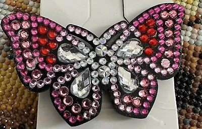 5d Diamond Butterfly Hair Clip (red/pink) • £0.25