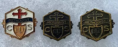 Vintage Methodist Church School Pins Pinbacks Religious • $5.99