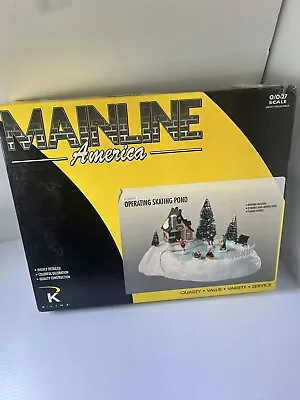 2003 Lemax O Scale K-Line Operating Skating Pond K-42423 • $50