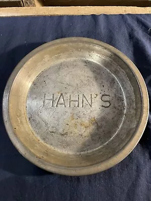 Vintage Pie Tin Hahn's • $9