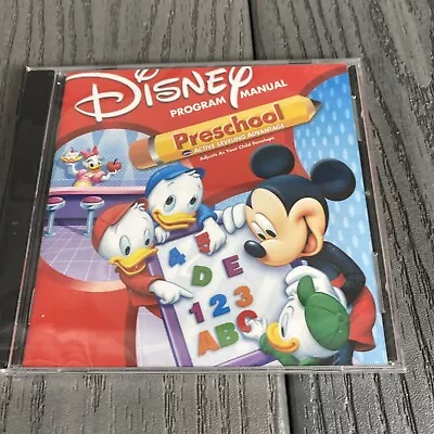 Disney Mickey Mouse Preschool Active Learning PC Cd-Rom Game Ages 2-4 W/ Manual • £24.08