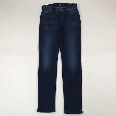 7 For All Mankind Women/Girls The Slim Cigarette Stretch Jeans Sz 24x28 • $3