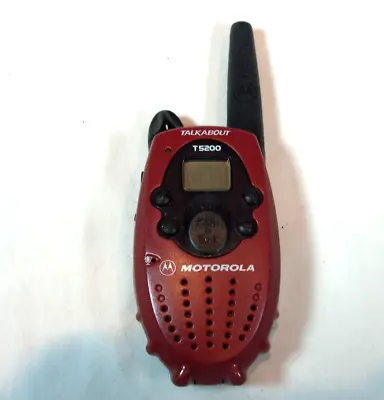 Motorola Talkabout T5200 Single Replacement Handheld Walkie Talkie Radio Red  • $16.88