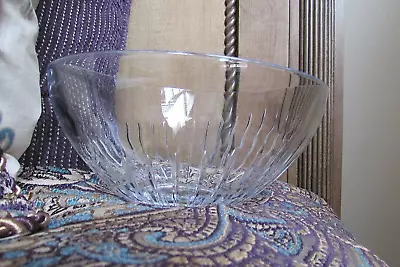 MARQUIS BY WATERFORD Palladia Collection 8  Round Crystal Bowl Vertical Cut • $25