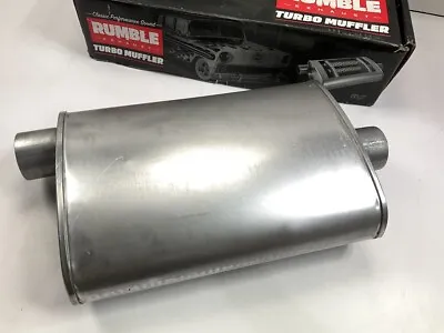 Rumble R27713 Exhaust Turbo Muffler 2-1/4  In 2-1/4  Out • $53.99